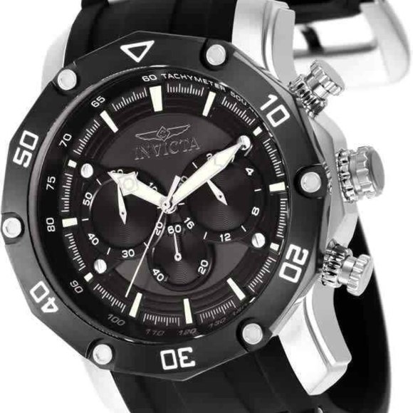 Invicta Professional Diver Men's Black Watch - Picture 1 of 2